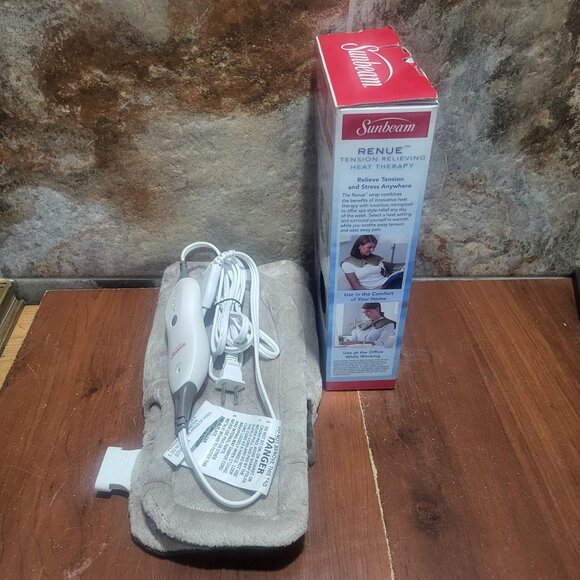 Sunbeam Neck Renue Tension Relief Heating Pad Heat Wrap - Picture 9 of 12